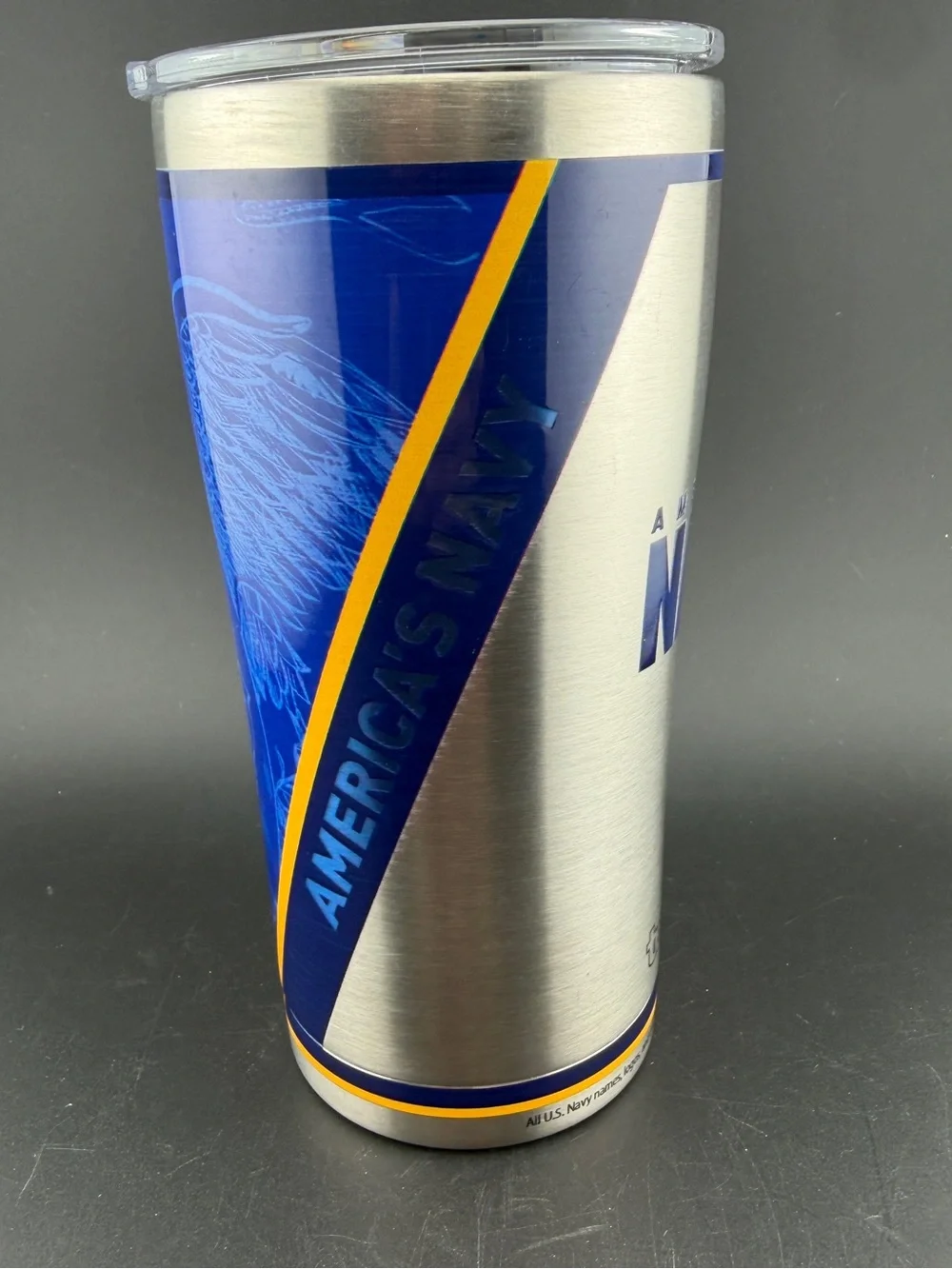 Tervis Traveler stainless steel tumbler 20oz America’s Navy w/slider Lid